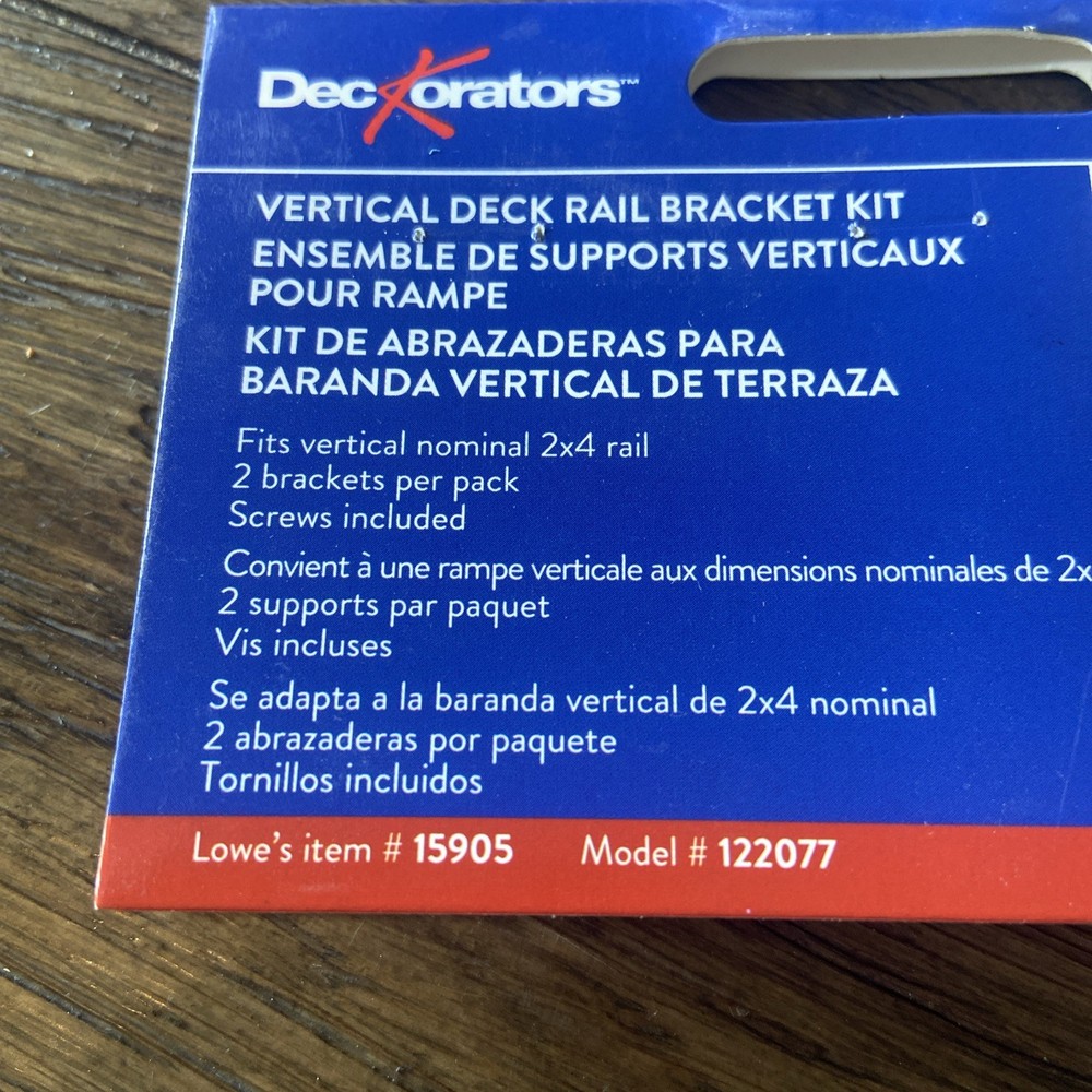 Deck Railing Brackets Pack Of Two {15}