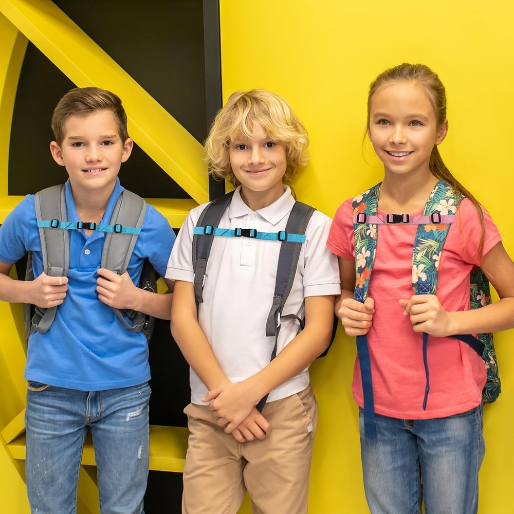 2 Pack Universal Backpack Chest Strap, Adjustable Replacement Backpack Sternum S