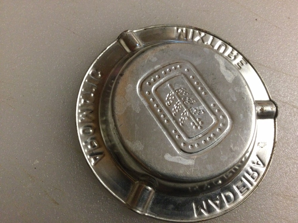 Madeira Aromatic Tin ashtray used