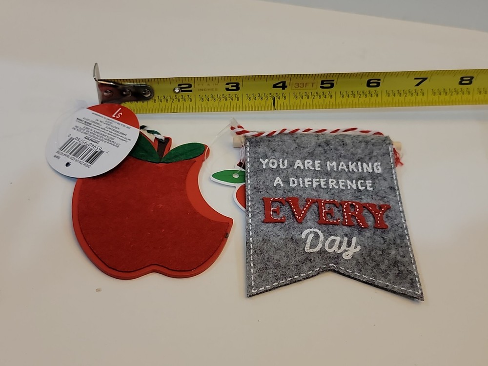 Teacher appreciation Gift Topper set making difference every day and apple