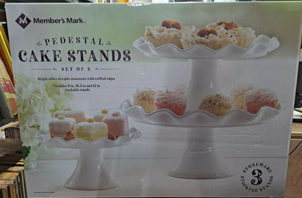 Member's Mark 3-Piece Cake Stand Set