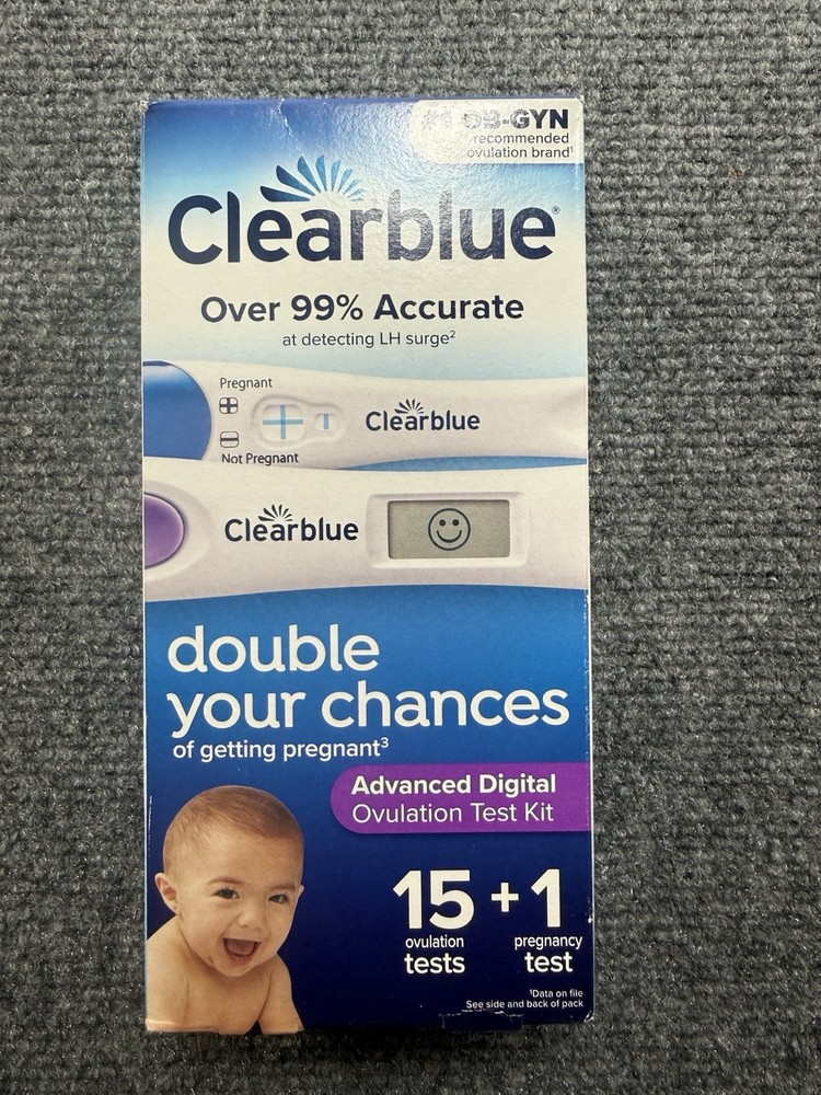 Clearblue Advanced Digital Ovulation Test Home double your chances 15+1