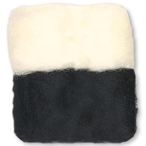 Dimensions Roving Roll Bulk Black White - Craft, Art, Decor