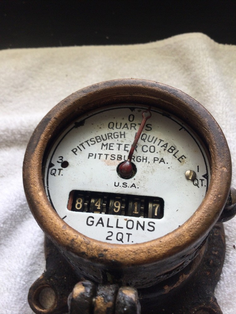 Vintage Brass Pittsburgh Meter Division Water Meter