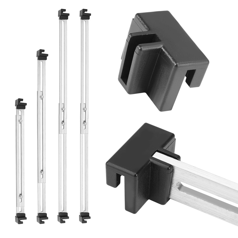 13pcs File Rails Set, Filing Bars 4 Adjustable Cabinet for Black