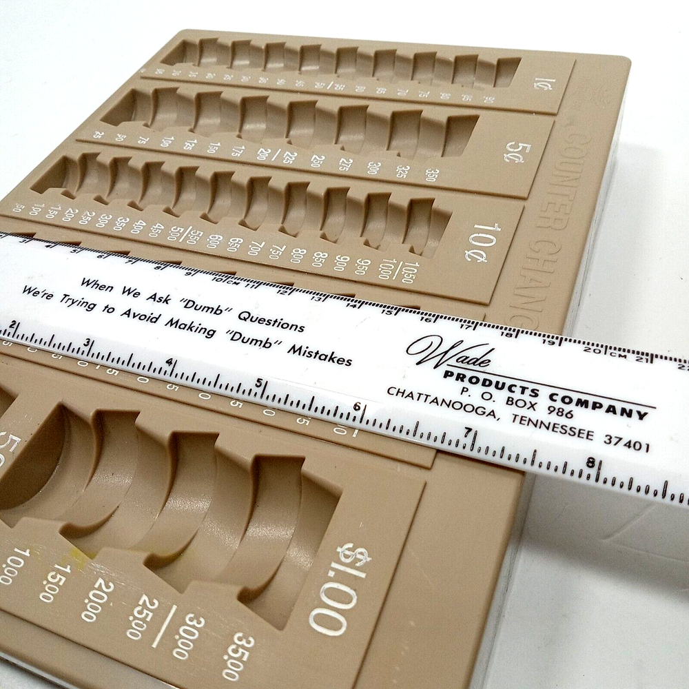Budgetizer Coin Counting Counter Change Tray Money Holder Container