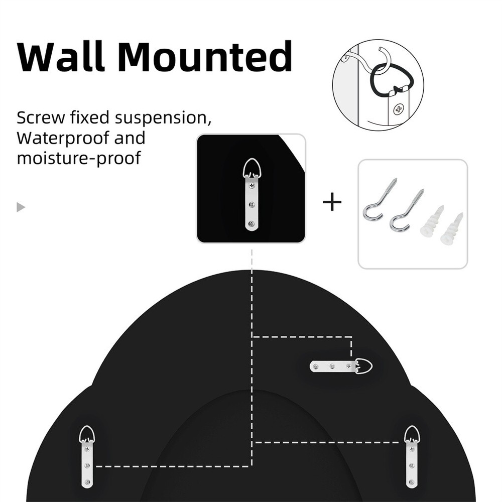 Sparkly Crystal Crushed Diamond Wall Mirror Oval Accent Mirror Bathroom Hallway