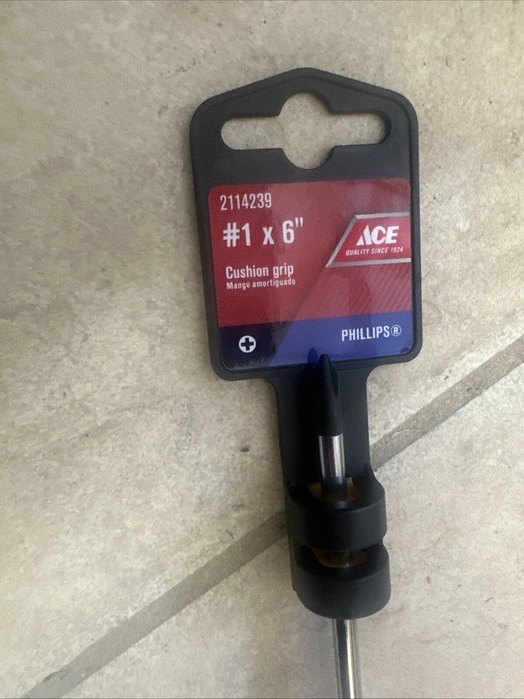 Ace Hardware Phillips Screwdriver #1 x 6", 2114239