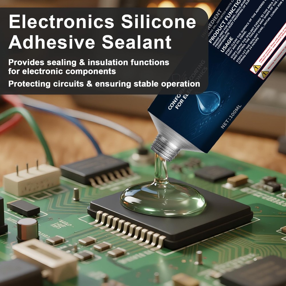 1DFAUL 100ml Conformal Coating for Electronics, Silicone Transparent