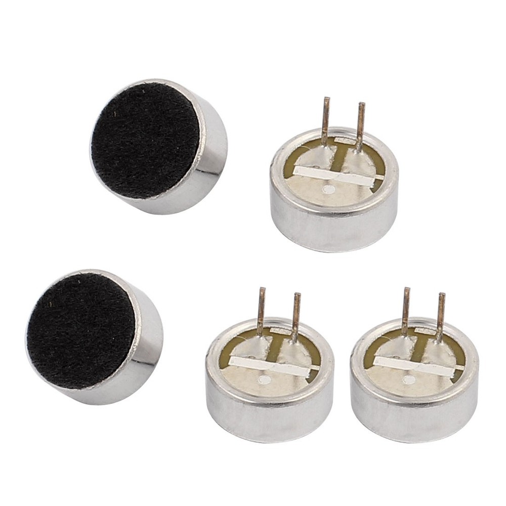 5 Pack 10x5mm 30-44dB Electret Condenser Microphone High Sensitivity Pickup