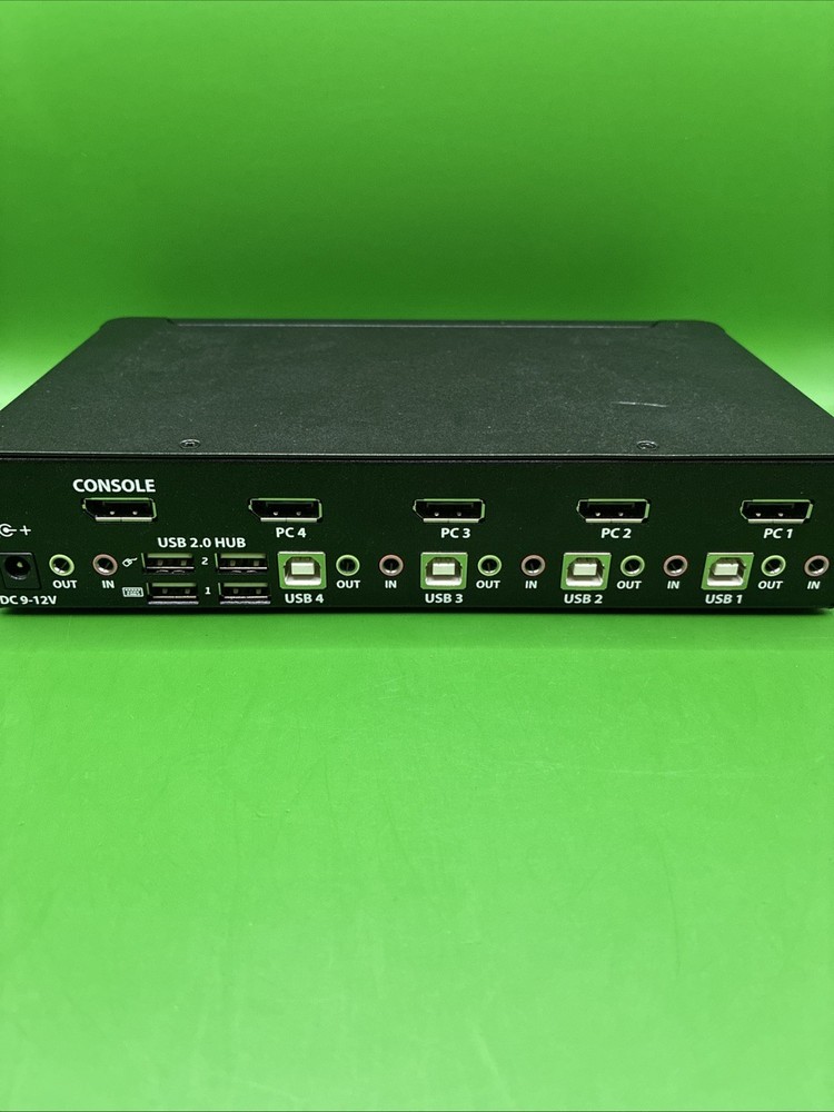 StarTech SV431DPUA2 4 Port DisplayPort KVM Switch 4K 60Hz Single Display