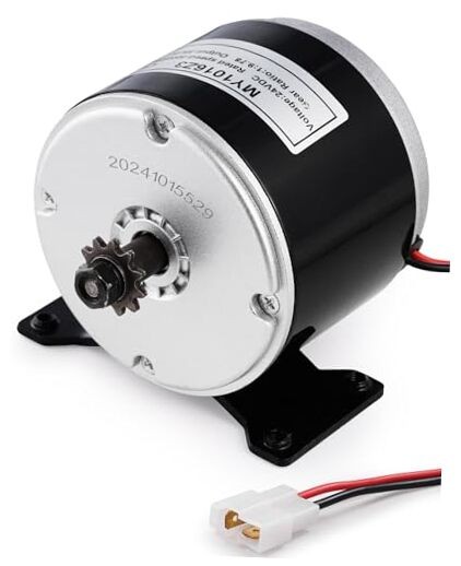 24V Brushed Electric Motor for E Scooter, 350W Replacement Motor Competible