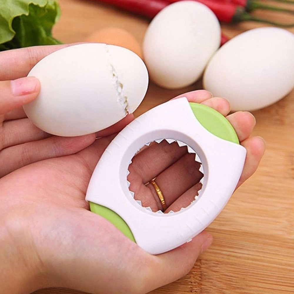 Yellow Egg Shell Opener Topper Cutter Cracker Separator for 1,