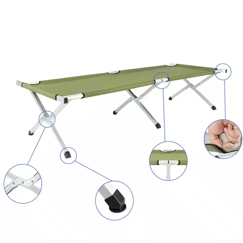 74 In. Portable Folding Camping Cot