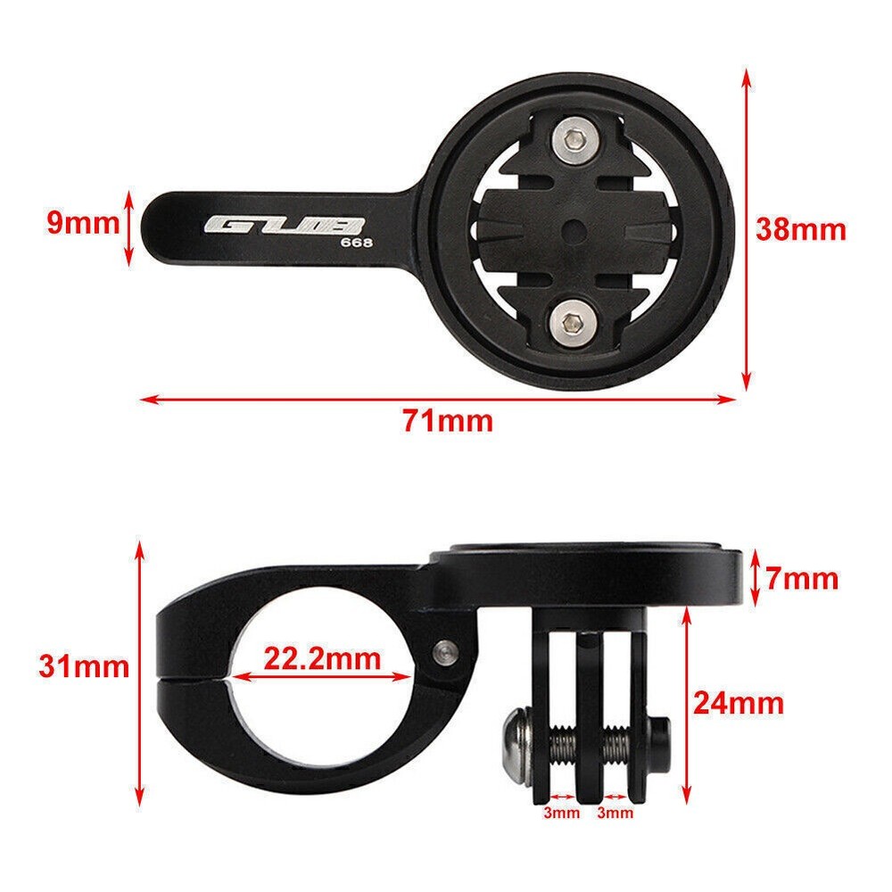 TT Handlebar Computer Mount Out Front Mount Holder For Garmin Bryton GoPro GUB