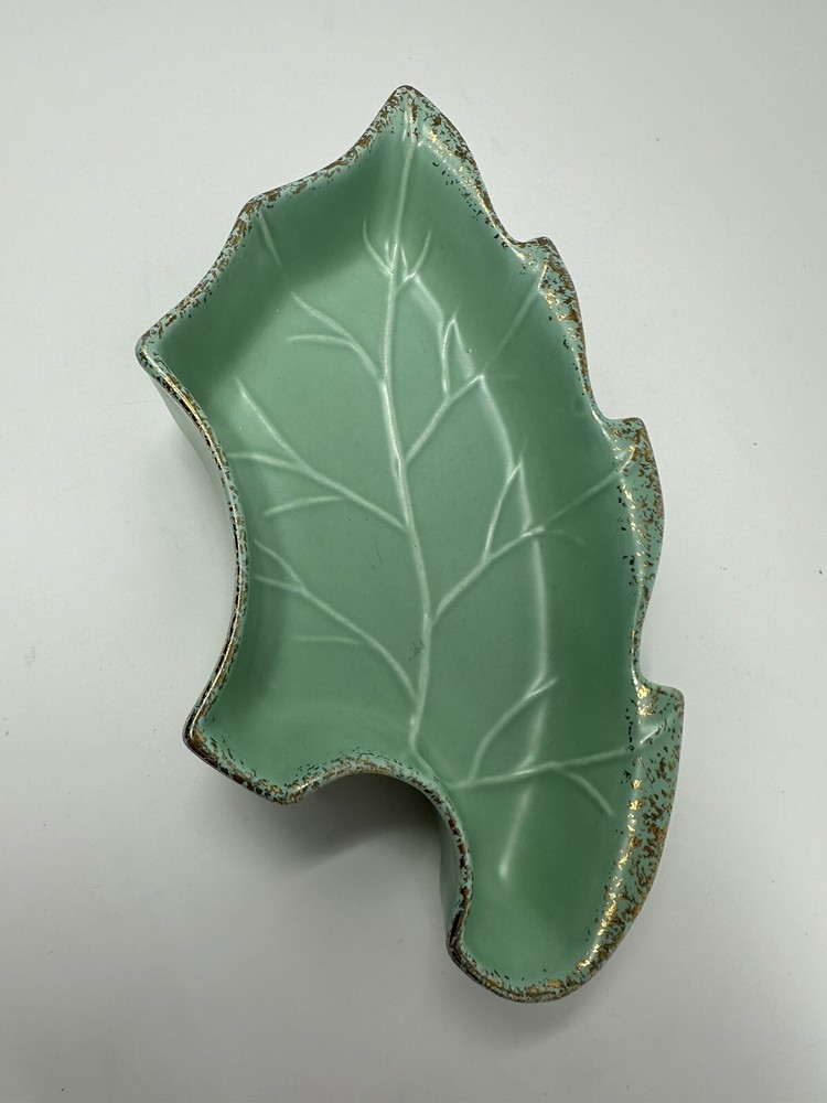 Green Leaf Dish Made in USA