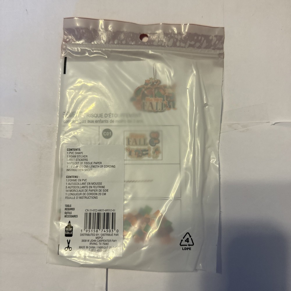 Creatology Paper Craft Kit Happy Fall