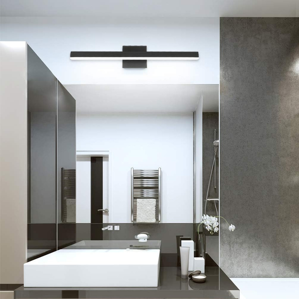 Modern 23.6" Black LED Vanity Light for Stylish Bathroom Lighting