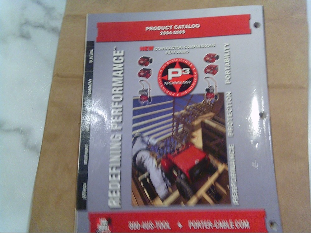 Porter Cable Power Tool Catalog From 2004-2005