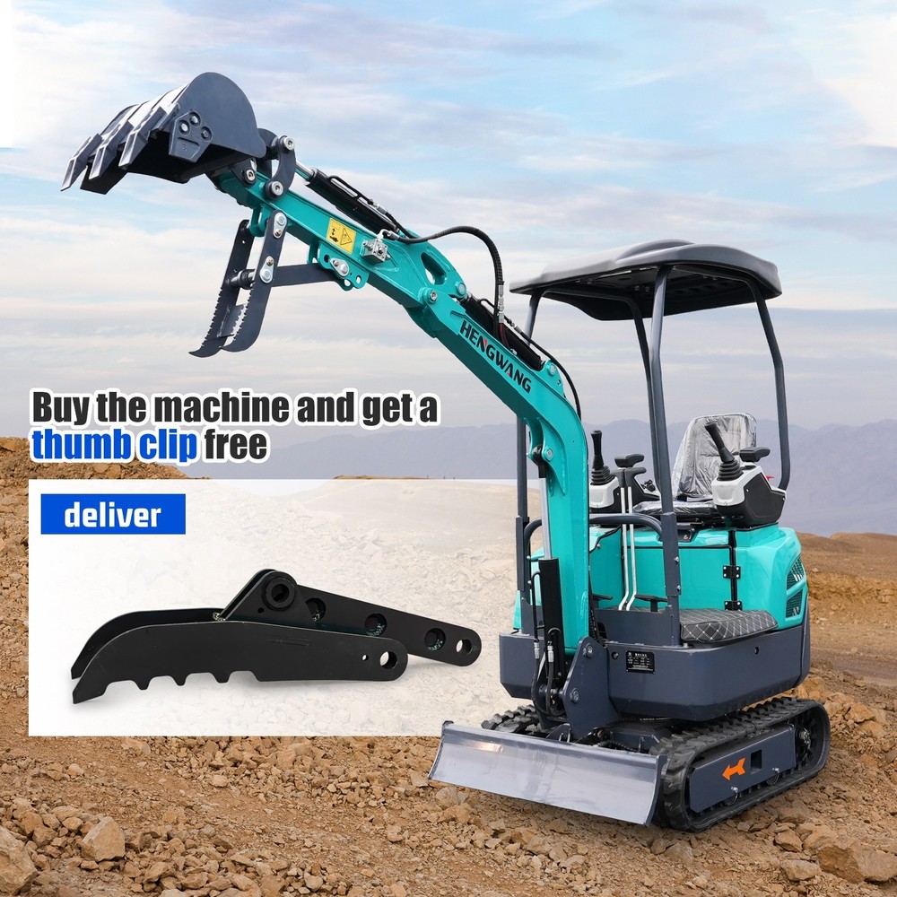 13.5hp mini excavator, B&S EPA engine,pilot control system, free delivery.