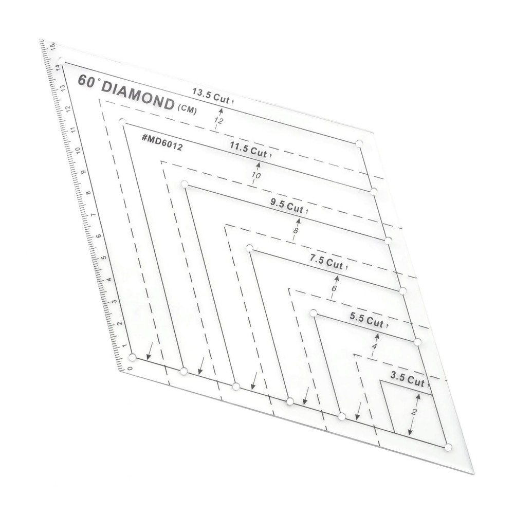 4Pcs Quilting Ruler, Transparent Patchwork Sewing Cutting Craft Ruler DIY Tools
