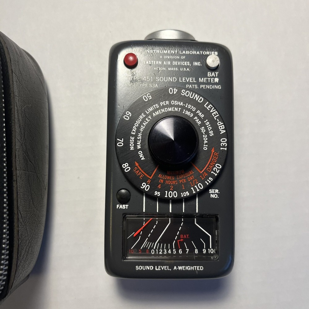 H. H. Scott Type 451 Sound Level Meter In Case