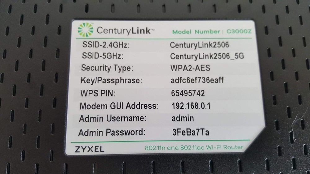 Modem C3000z Centurylink