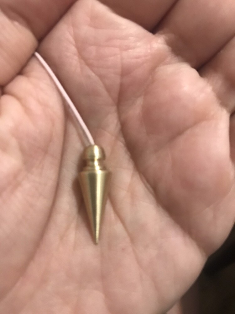 Small Chambered Pendulum Brass Dowsing Pendulum Handmade Healing