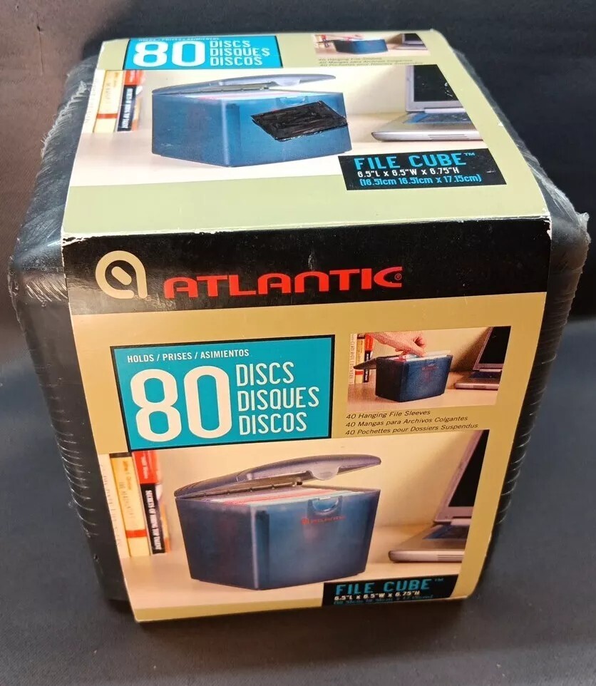 💥Atlantic 80 Disc File Cube Hardcase CD Keeper 2007 Brand New Sealed