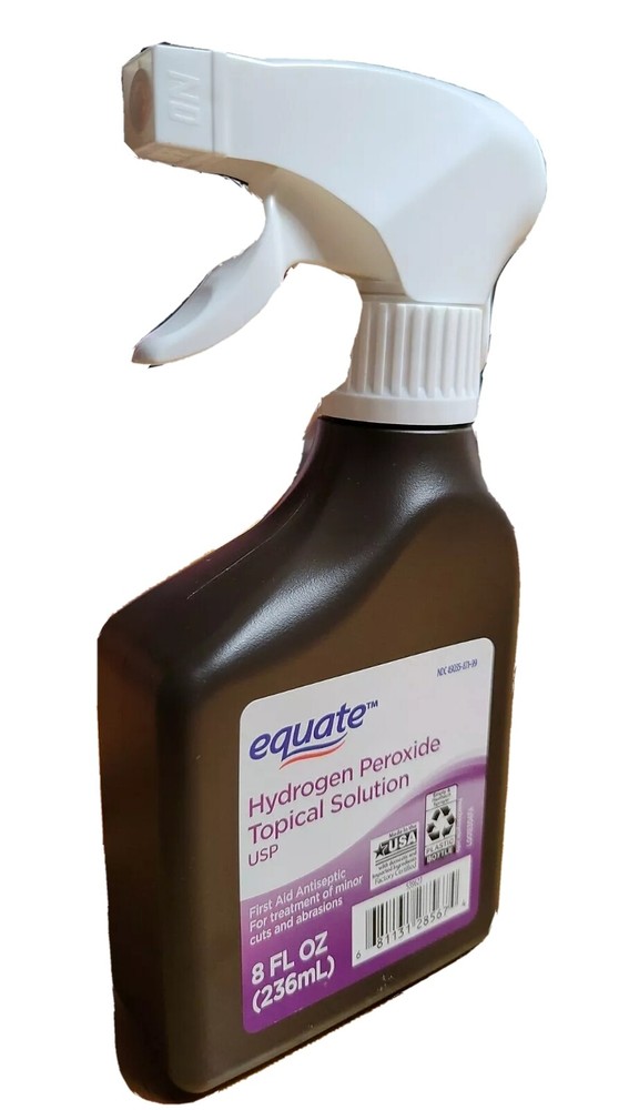 Equate 3% Hydrogen Peroxide Liquid SPRAY Antiseptic, 8 fl. oz. PACK
