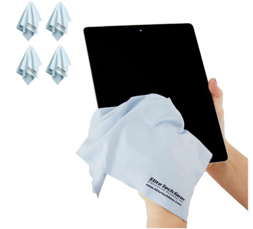 Elite Tech Gear With 4 Blue OVERSIZED Microfiber Cloths New Free Shipping