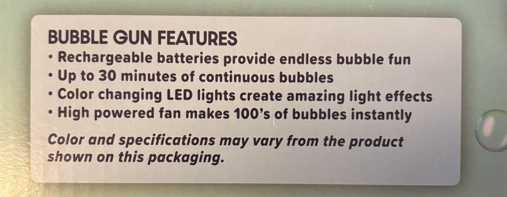 Bunch Bubbles Rechargeable LED GlowingSprays 100’s Bubbles Per Second FAST SHIP