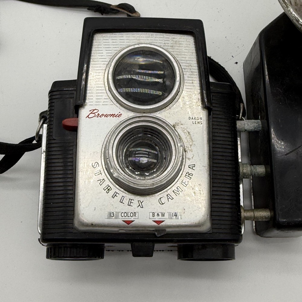 Kodak Brownie Starflex Camera with Flash Vintage Untested