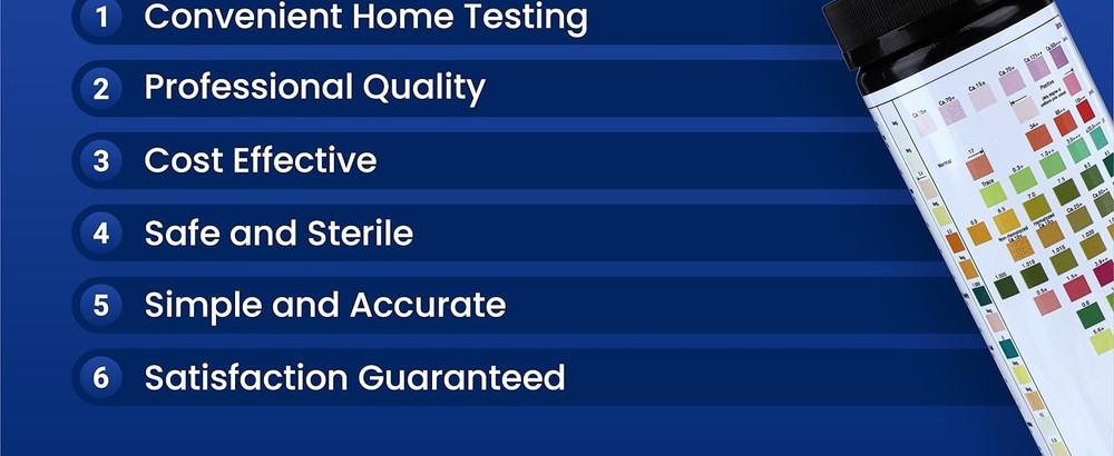 VED 14-in-1 Urine Test Strips, 100 Strips/bottle.