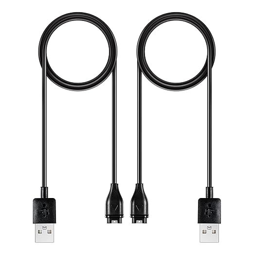 Compatible for Garmin watch charger cable 2 pack