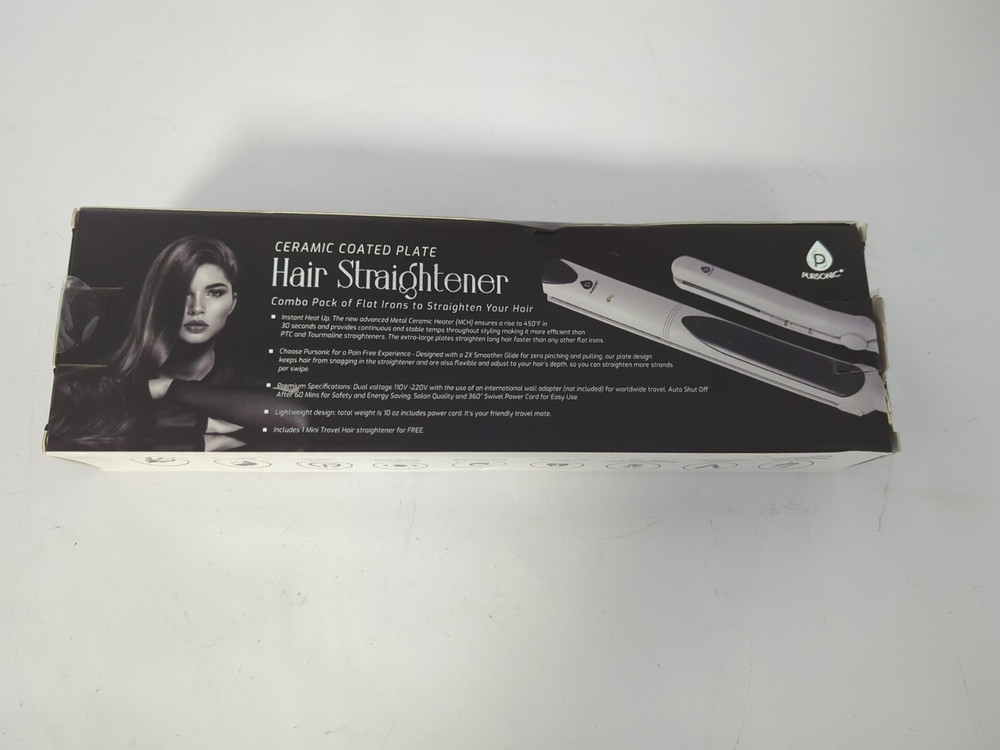 PURSONIC CERAMIC COATED PLATE JAIR STRAIGHTENER COMBO PACK