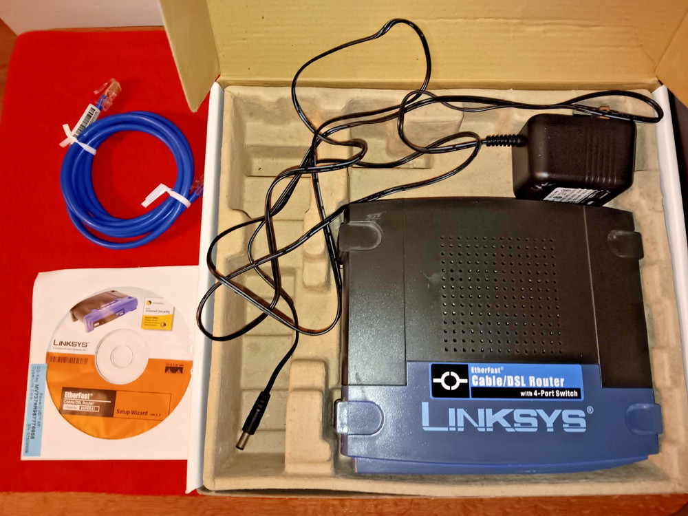Linksys Etherfast Cable/DSL Wired Router with 4-Port Switch, Model BEFSR41