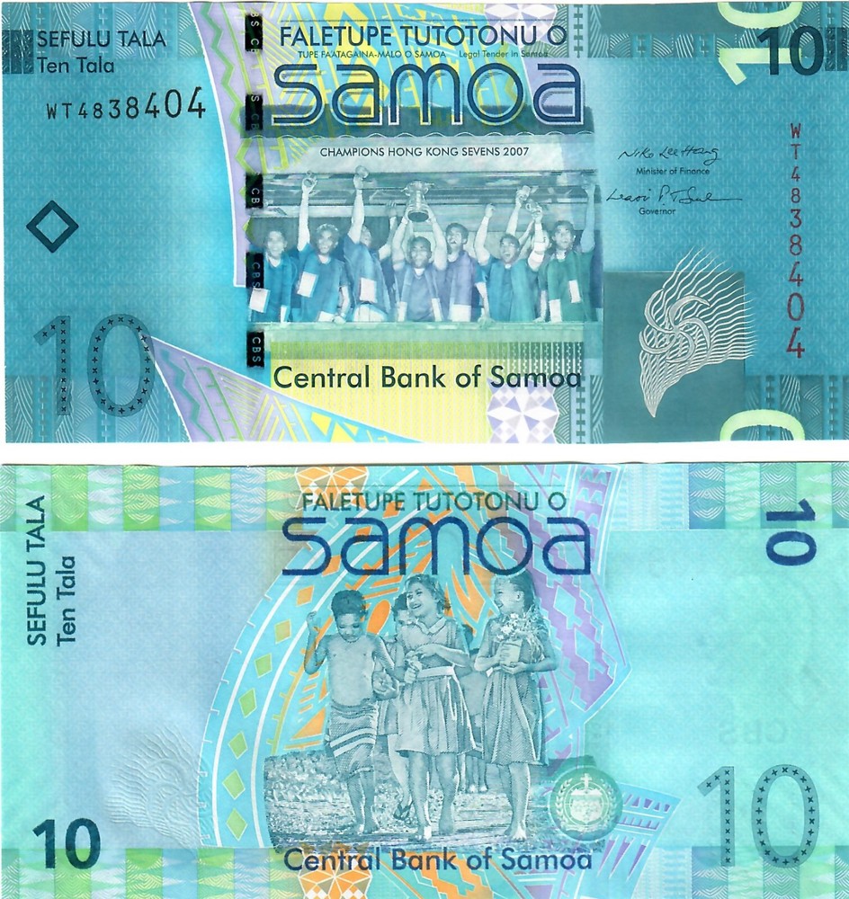 Samoa 10x 10 Tala 2008 UNC