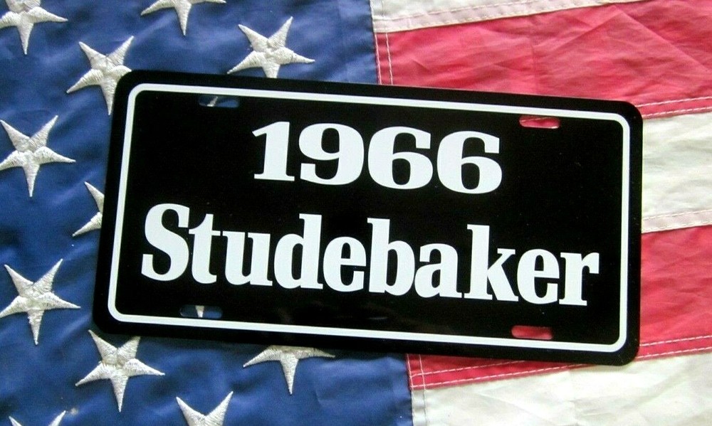 1966 Studebaker license plate car tag 66 Lark Cruiser Daytona Commander Hawk