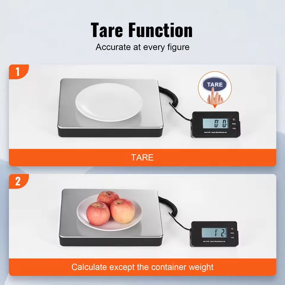 440lbs Digital Shipping Scale with Timer Tare Function HD LCD Screen Portable