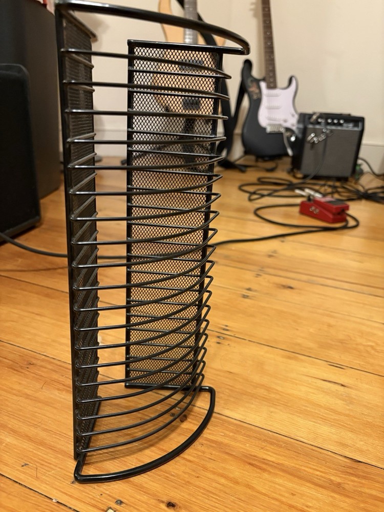 Small Metal CD Rack Can Hold 20 CDs