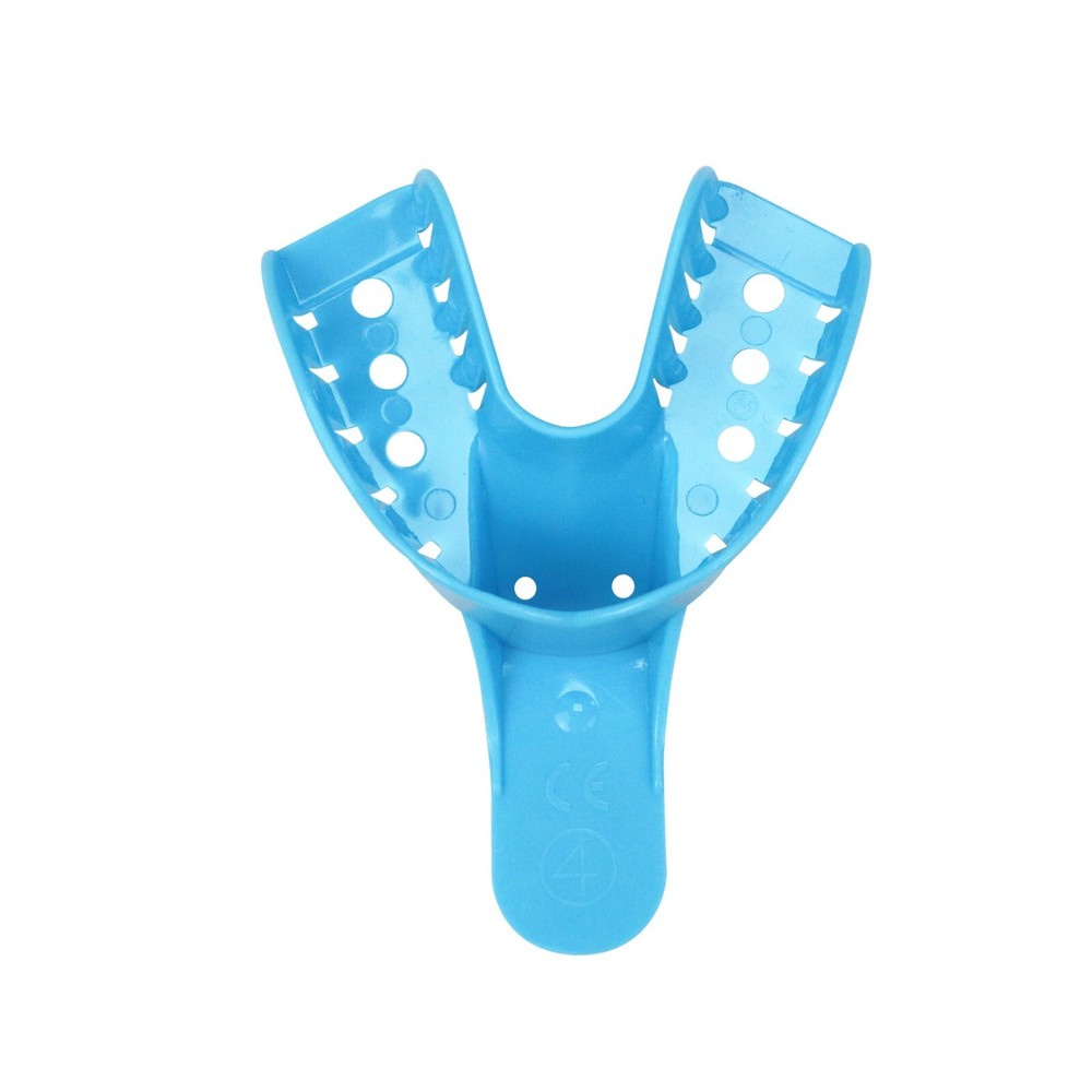 Disposable Impression Trays, Perforated # 4 Medium Lower, 12 pcs / Bag.