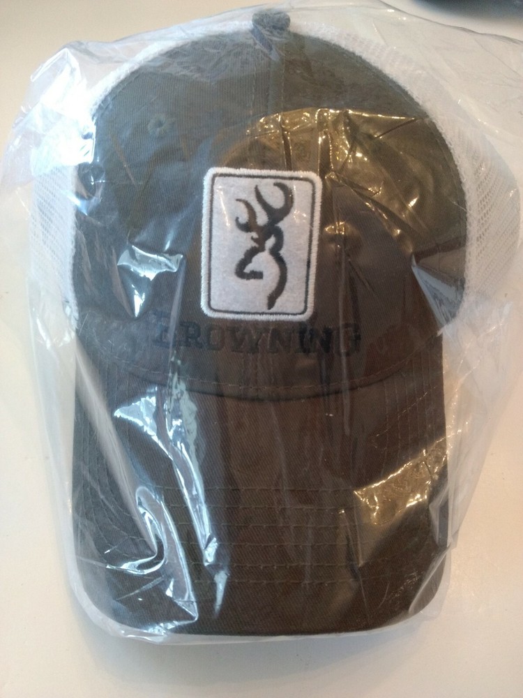 Browning Cap Dry Creek Mesh Back Loden Hat Snap Strap B