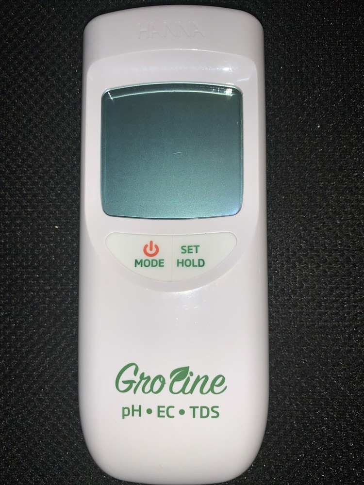 GroLine Hydroponic Waterproof pH/EC/TDS/Temperature Portable Meter.