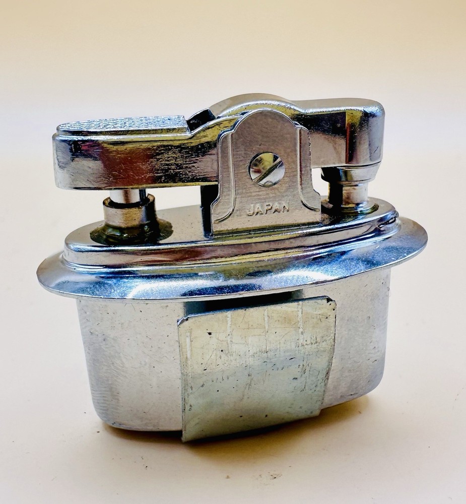 Vintage Chrome Lift Arm Table Lighter Insert Japan - Working Strong Spark