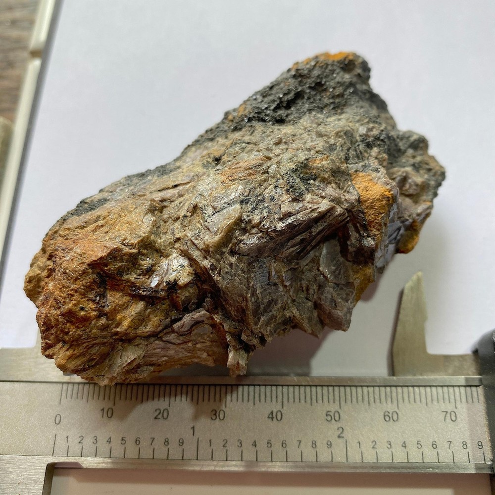 AXINITE ON MATRIX FROM BOTALLACK, ST JUST, CORNWALL 152g MF258