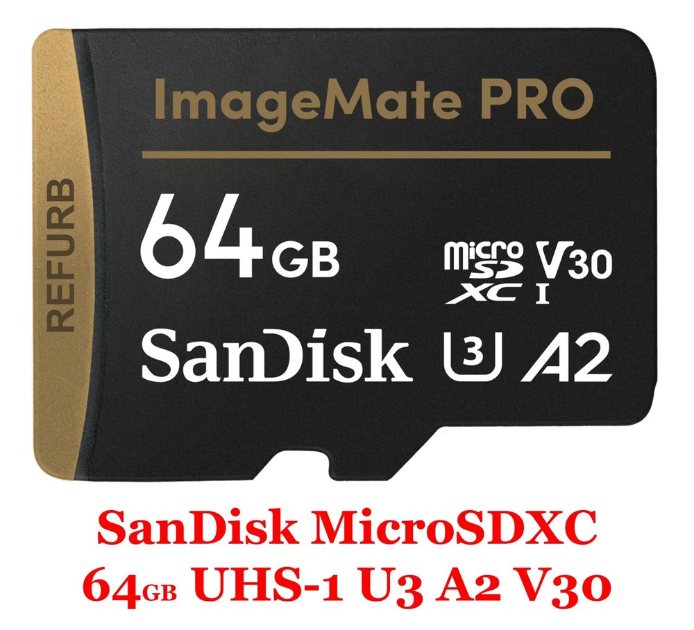 5x SanDisk 64GB ImageMate Pro microSDXC UHS 1 Memory Card