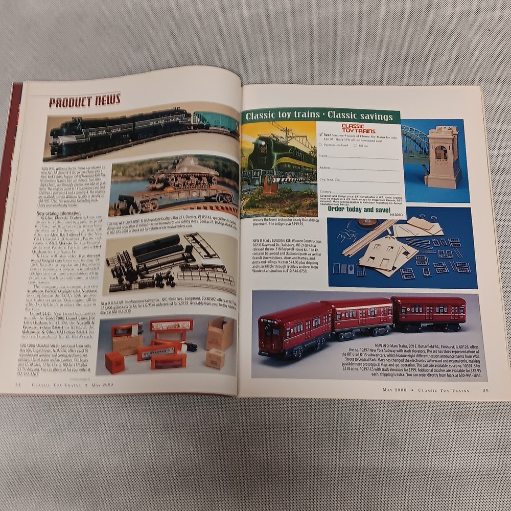 Classic Toy Trains Magazine May 2000