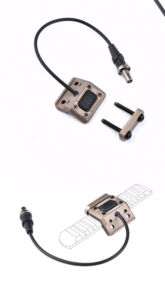 WADSN Tactical M300/M600 Flashlight ModButton Switch With Mount For Scout light