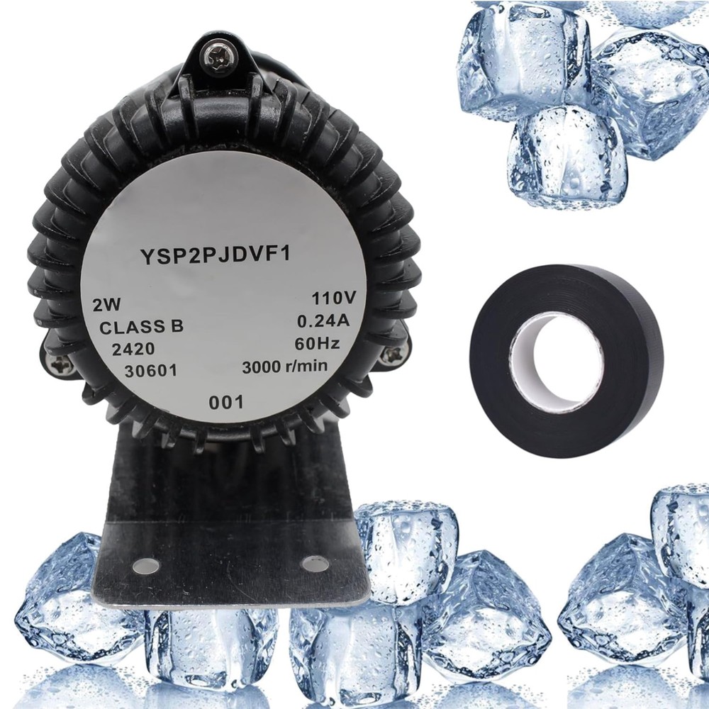 Durable Water Circulating Pump for Ice Makers - Quiet 2W Operation, Easy Install